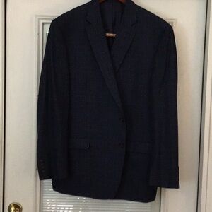 LAUREN Ralph Lauren Navy Plaid Blazer
